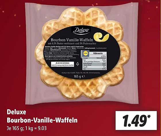 Deluxe Bourbon-Vanille-Waffeln