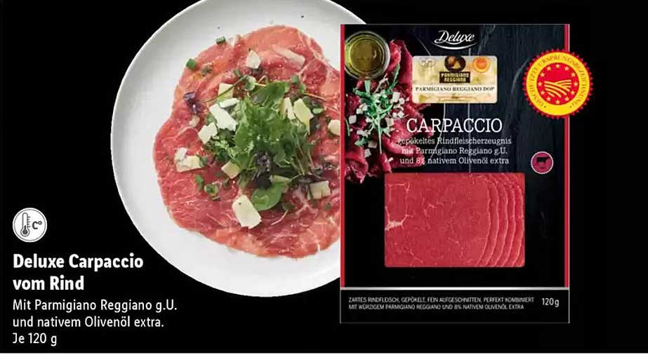 Deluxe Carpaccio vom Rind