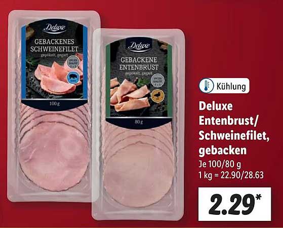 Deluxe Entenbrust/Schweinefilet, gebacken