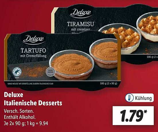 Deluxe Italienische Desserts