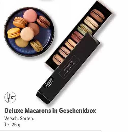 Deluxe Macarons in Geschenkbbox