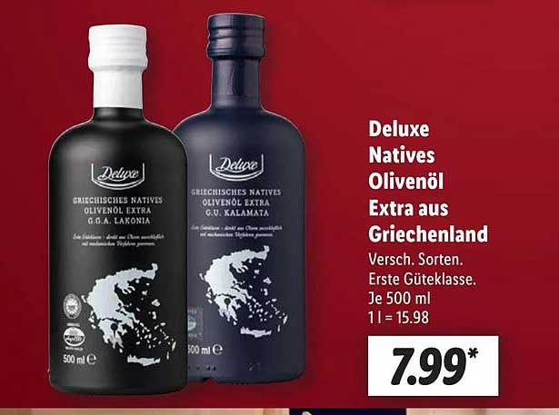 Deluxe Natives Olivenöl Extra aus Griechenland