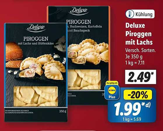 Deluxe Piroggen mit Lachs