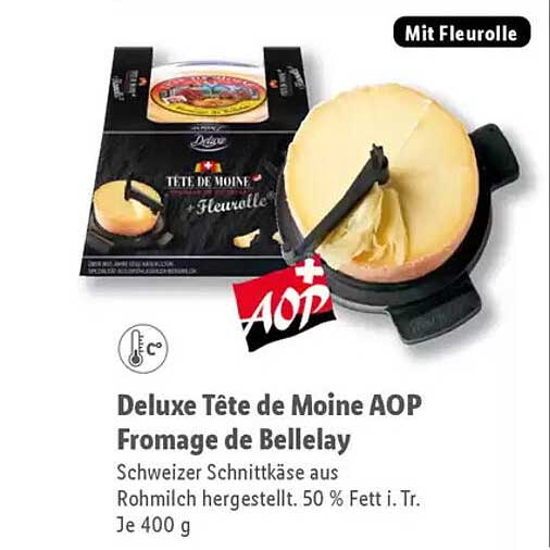 Deluxe Tête de Moine AOP Fromage de Bellelay