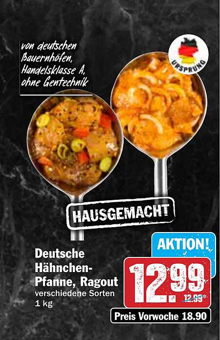 Deutsche Hähnchen-Pfanne, Ragout