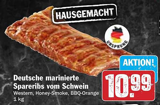 Deutsche marinierte Spareribs vom Schwein