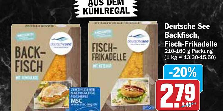 Deutsche See Backfisch, Fisch-Frikadelle