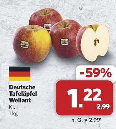 Deutsche Tafeläpfel Wellant