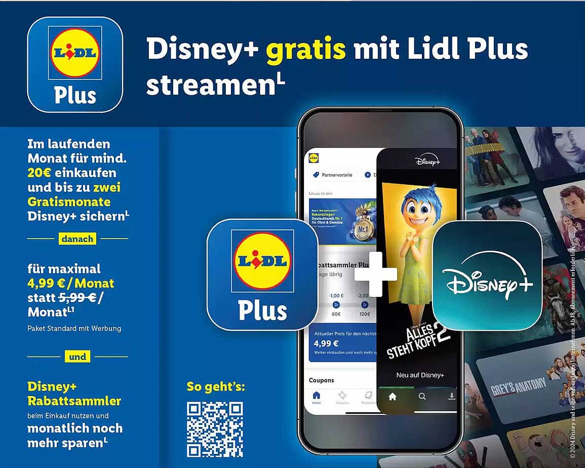 Disney+ gratis mit Lidl Plus streamen