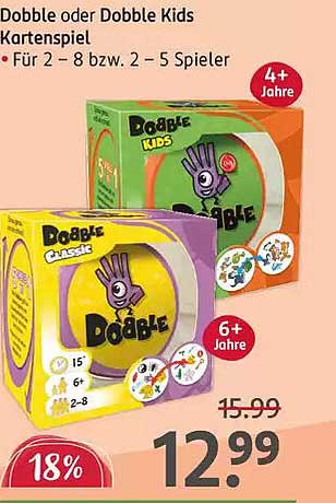 Dobble oder Dobble Kids Kartenspiel