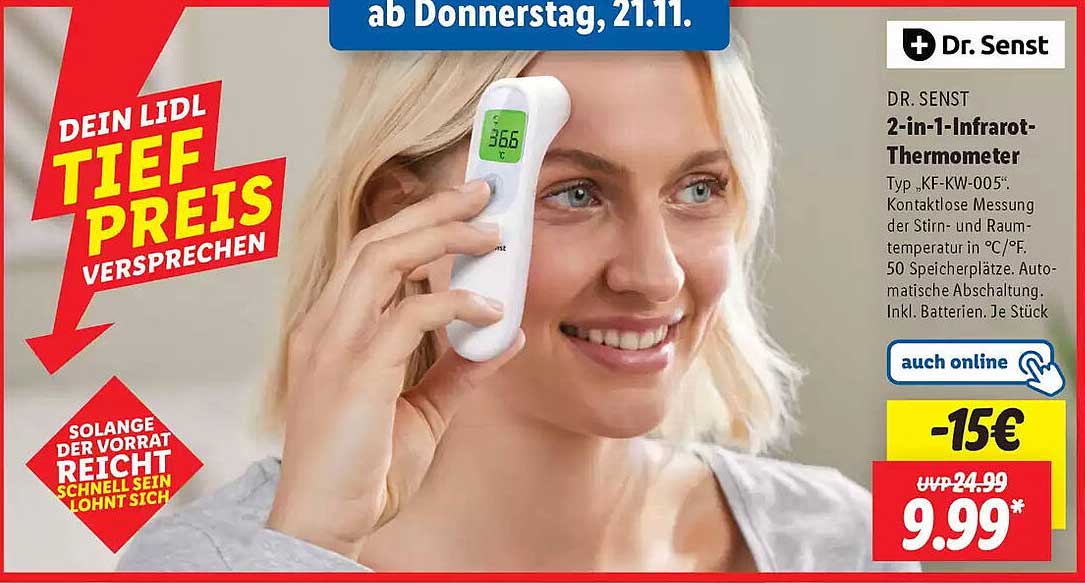 DR. SENST 2-in-1-Infrarot-Thermometer