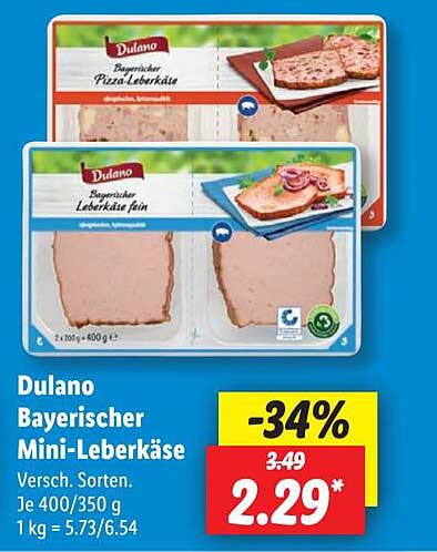 Dulano Bayerischer Mini-Leberkäse