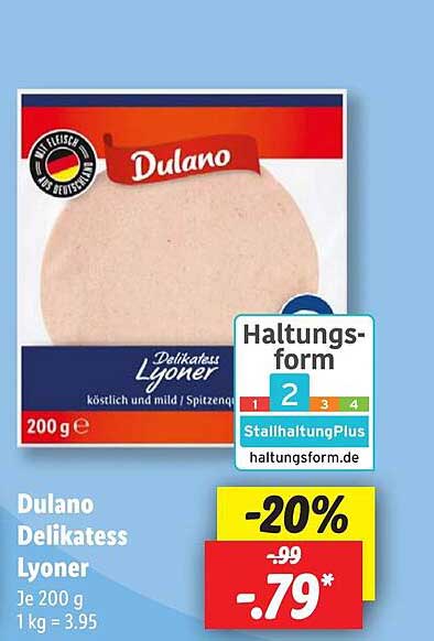 Dulano Delikatess Lyoner