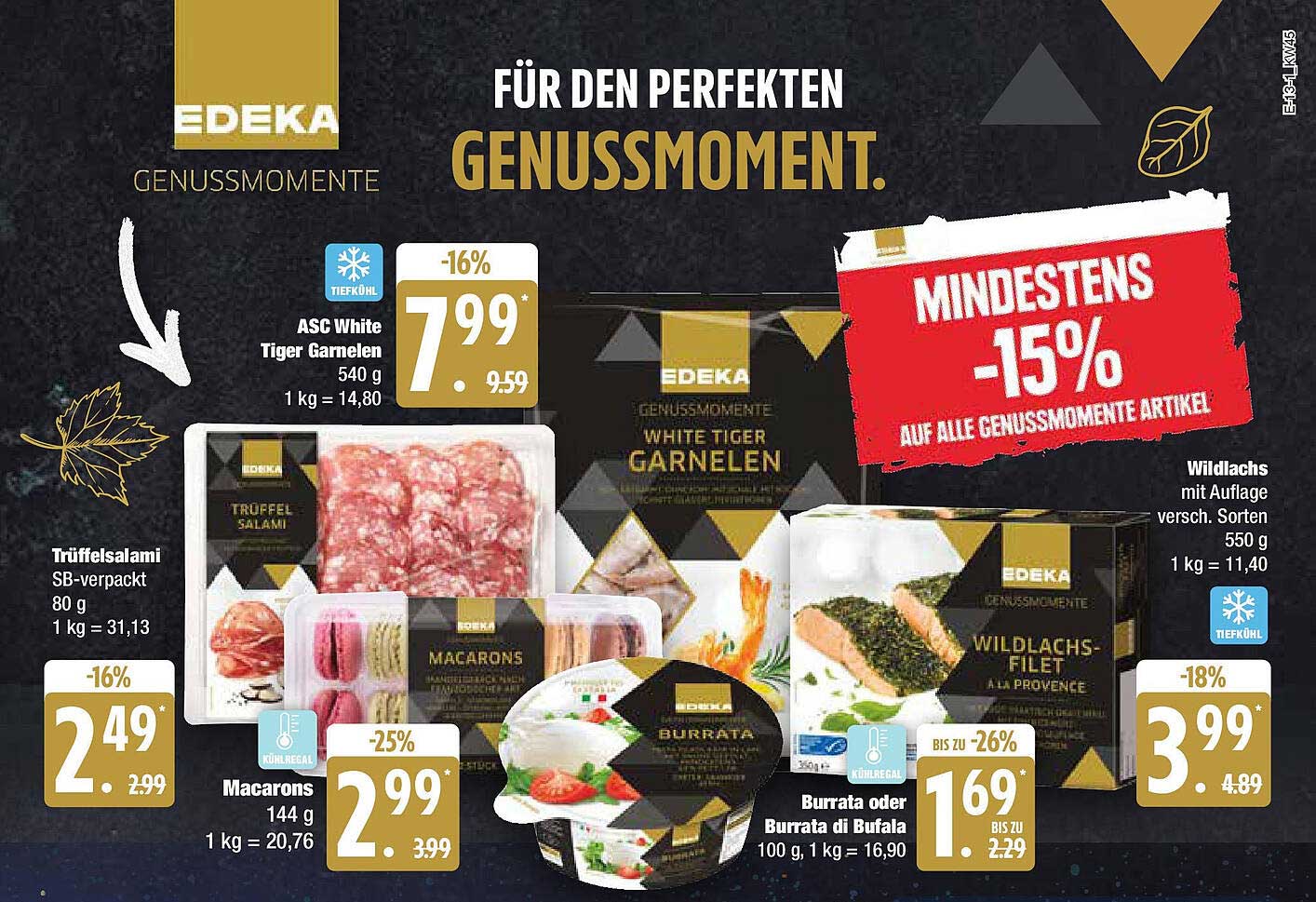 EDEKA GENUSSMOMENTE WHITE TIGER GARNELEN