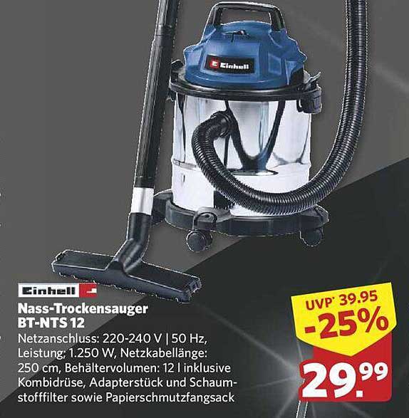 Einhell Nass-Trockensauger BT-NTS 12