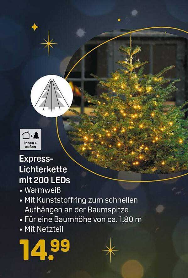 Express-Lichterkette mit 200 LEDs