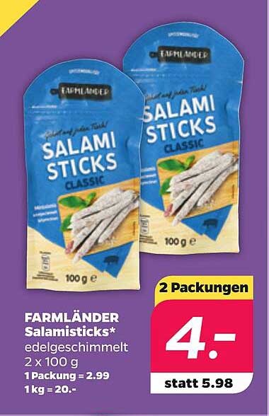 FARMLÄNDER Salamisticks*