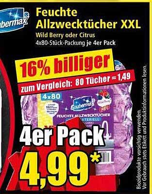 Feuchte Allzwecktücher XXL