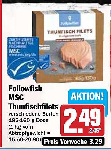 Followfish MSC Thunfischfilets