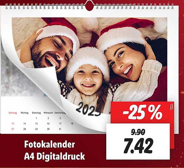 Fotokalender A4 Digitaldruck