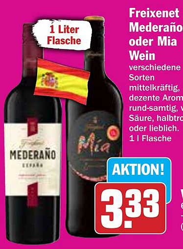 Freixenet Mederaño oder Mia Wein