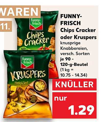 FUNNY-FRISCH Chips Cracker oder Kruspers