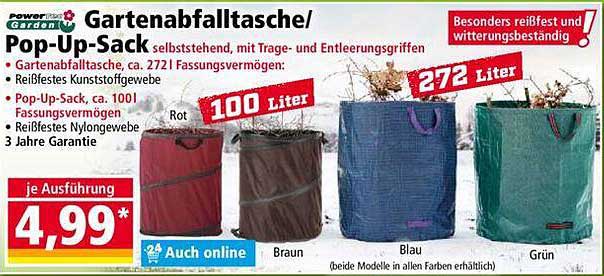 Gartenabfalltasche/ Pop-Up-Sack