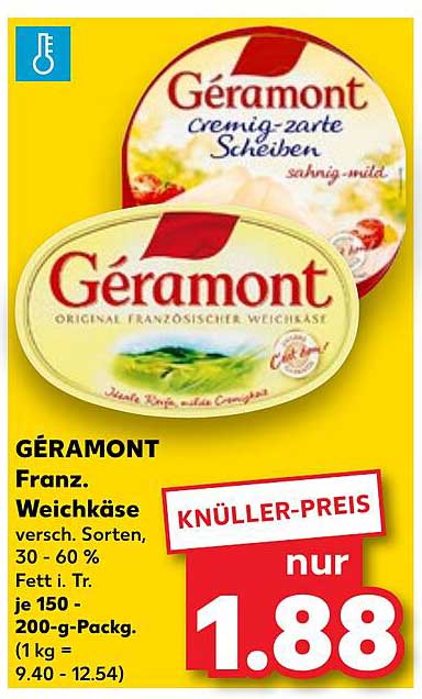 GÉRAMONT Franz. Weichkäse