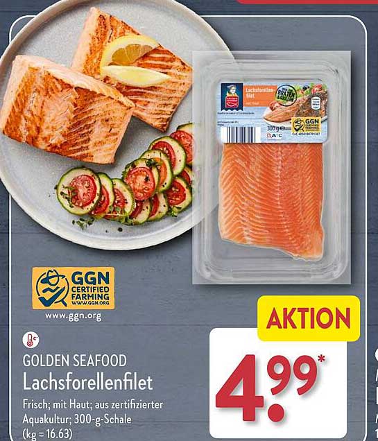 GOLDEN SEAFOOD Lachsforellenfilet