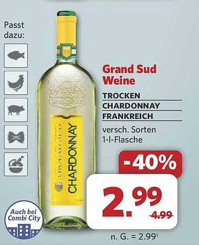 Grand Sud Weine Trocken Chardonnay Frankreich