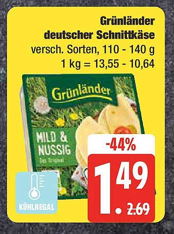 Grünländer deutscher Schnittkäse