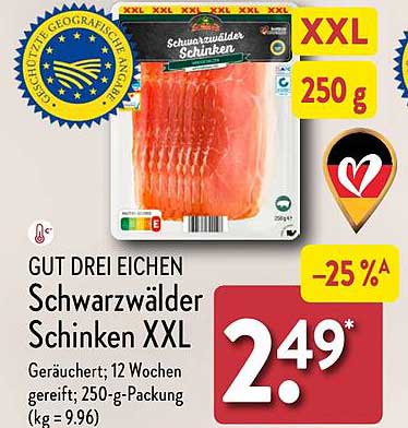 GUT DREI EICHEN Schwarzwälder Schinken XXL