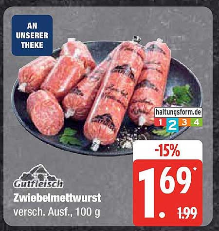 Gutfleisch Zwiebelmettwurst