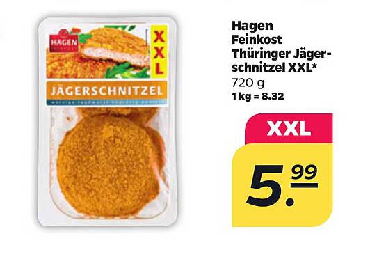 Hagen Feinkost Thüringer Jägerschnitzel XXL