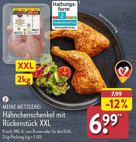 Hähnchenschenkel mit Rückenstück XXL