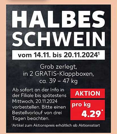 HALBES SCHWEIN