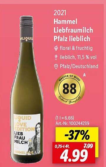 Hammel Liebfrauenmilch Pfalz lieblich