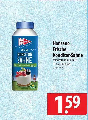 Hansano Frische Konditor-Sahne