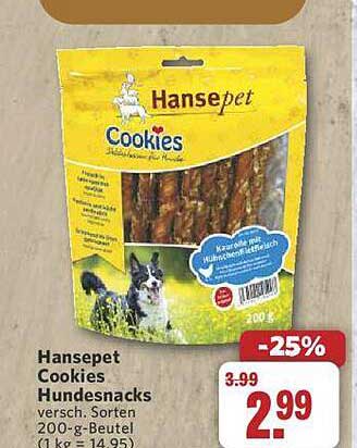 Hansepet Cookies Hundesnacks