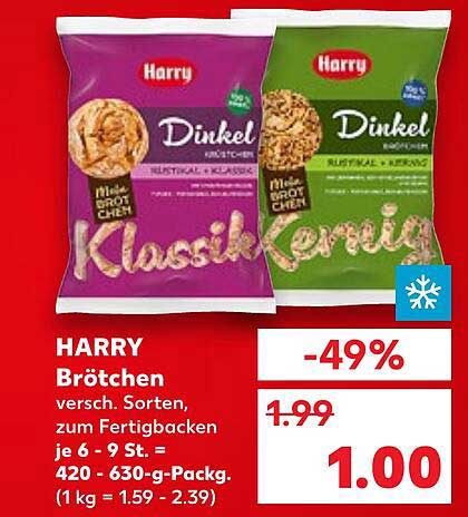 HARRY Brötchen Dinkel Klassik 