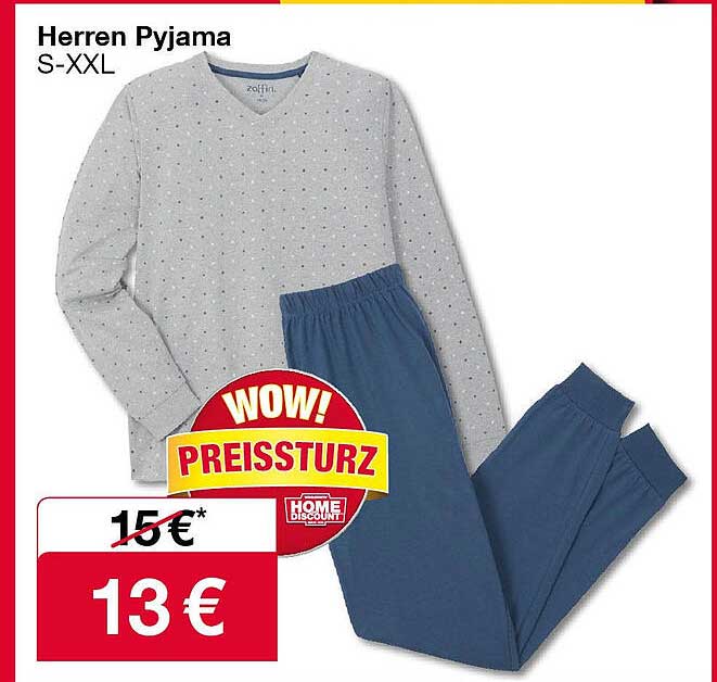 Herren Pyjama