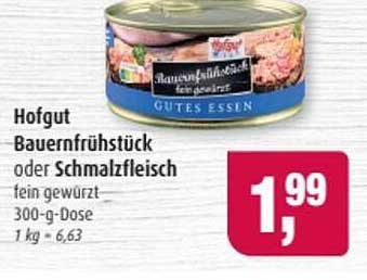 Hofgut Bauernfrühstück oder Schmalzfleich fein gewürzt