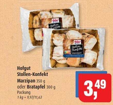 Hofgut Stollen-Konfekt Marzipan