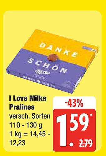 I Love Milka Pralines