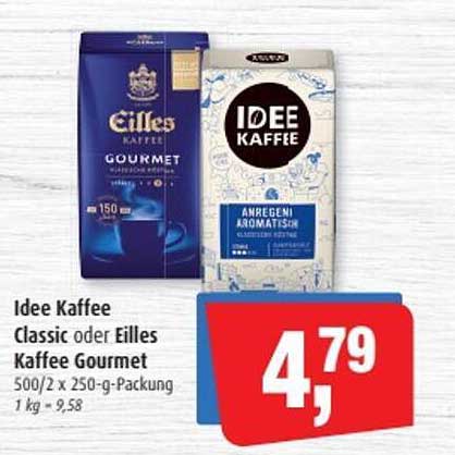 Idee Kaffee Classic oder Eilles Kaffee Gourmet