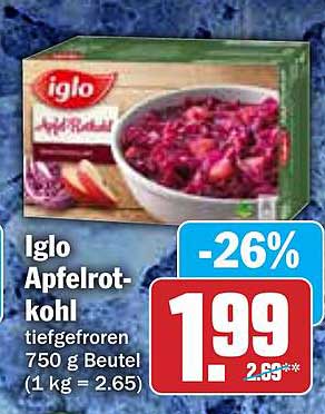 Iglo Apfelrotkohl