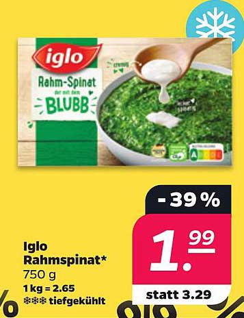 Iglo Rahm-Spinat*