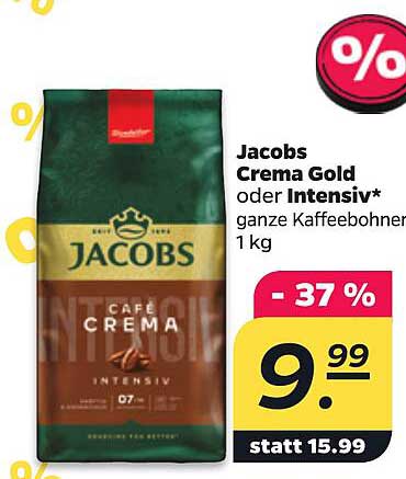 Jacobs Crema Gold oder Intensiv*