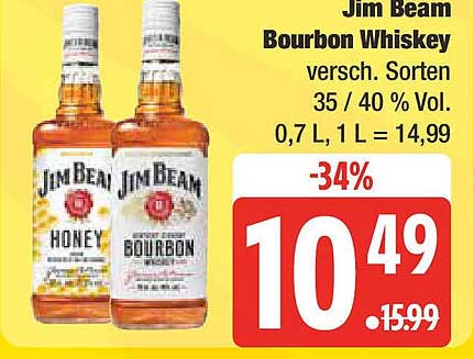 Jim Beam Bourbon Whiskey