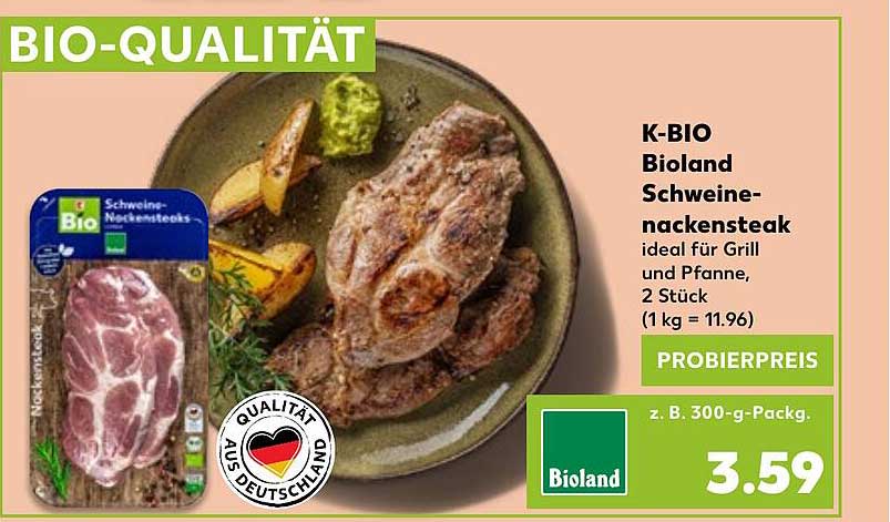 K-BIO Bioland Schweinenackensteak